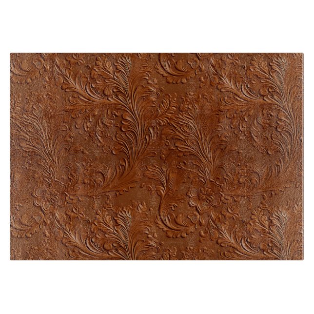 Western Brown Bohemian Art Cutting Board (Front)