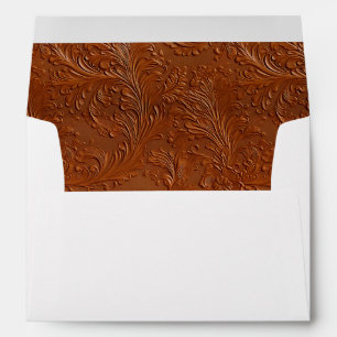 Western Brown Bohemian Art Envelope