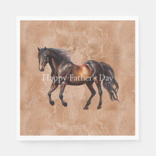 Western Brown Horse  Napkin