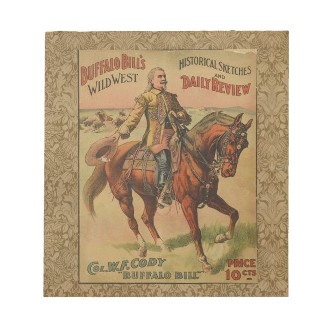 Western Buffalo Bill Wild West Notepad (Front)