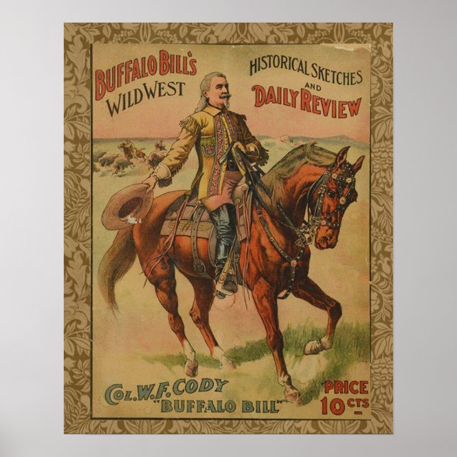 Western Buffalo Bill Wild West Poster (Front)