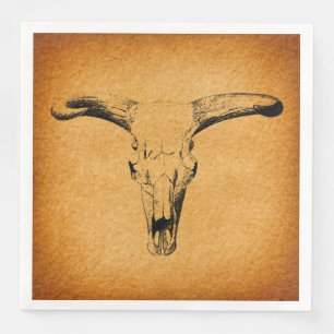 Western Bull Horns Napkin