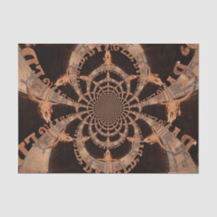Western Bull Skull Vintage Sepia Country Rustic Tissue Paper