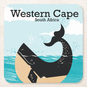Western Cape South Africa Square Paper Coaster