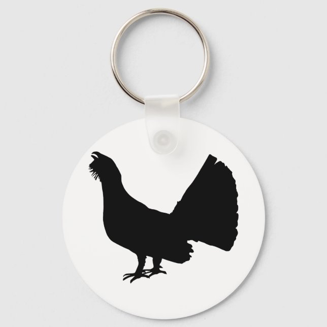Western capercaillie key ring (Front)