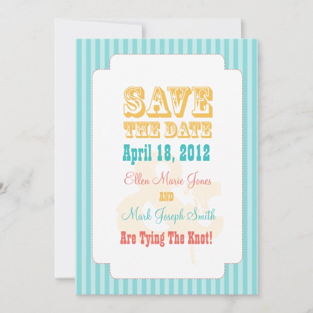 Western Carnival - Save The Date Blue (Front)