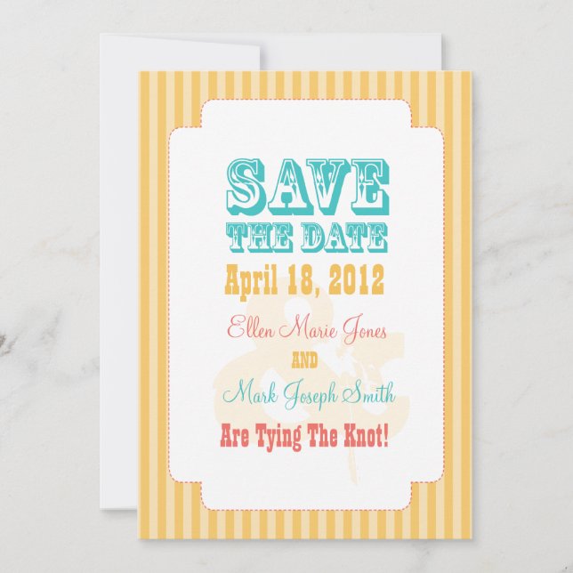Western Carnival - Save The Date Yellow (Front)