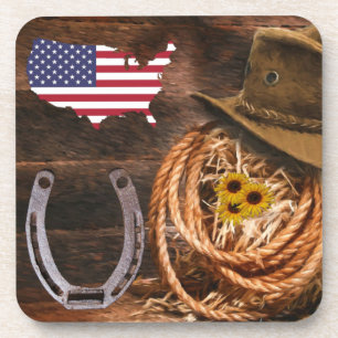 Western Charm Beverage Coaster