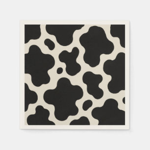 Western Charm Rodeo Season Fun Cow Print Napkin