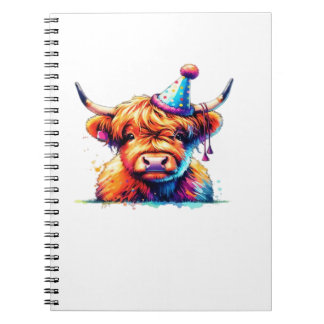 Western Christmas Cow Essential T-Shirt Notebook