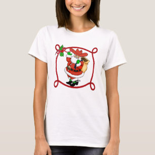 Western Christmas Cowboy Santa T-Shirt