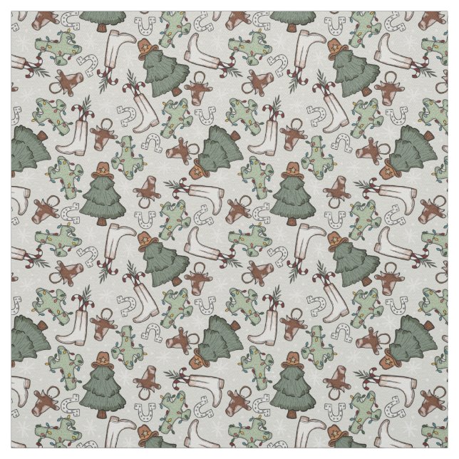Western Christmas  Fabric (Swatch)