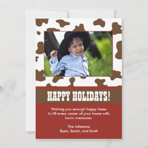 Western Christmas Holiday Card