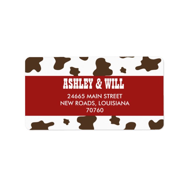 Western Christmas Label (Front)