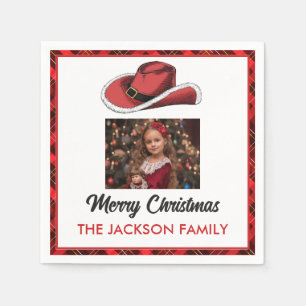 Western Christmas Party Napkin