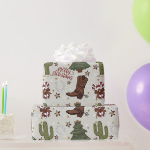 Western Christmas  Wrapping Paper