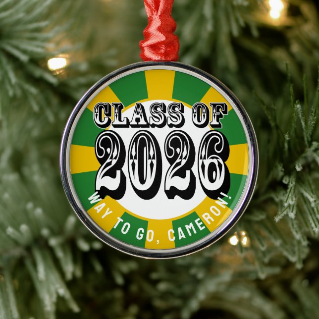 Western Class of 2026 Graduation Metal Ornament (Tree)