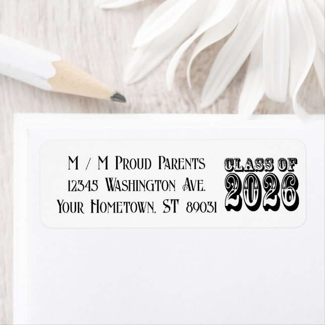 Western Class of 2026 Graduation  Return Address Label (Insitu)