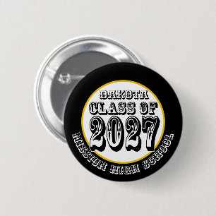 Western Class of 2027 Graduation 6 Cm Round Badge