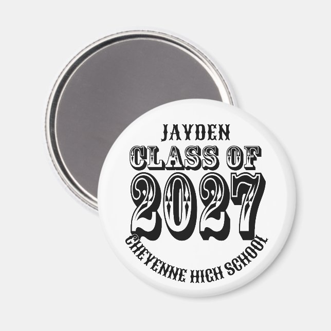 Western Class of 2027 Graduation Magnet (Front/Back)