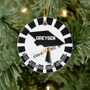 Western Class of 2027 Photo Graduation Ceramic Ornament