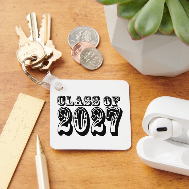 Western Class of 2027 Photo Graduation Key Ring (Desk)