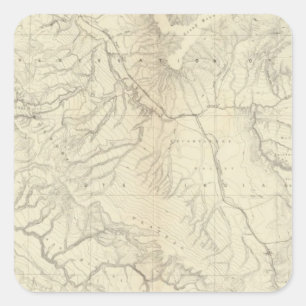 Western Colorado and Part of Utah Square Sticker