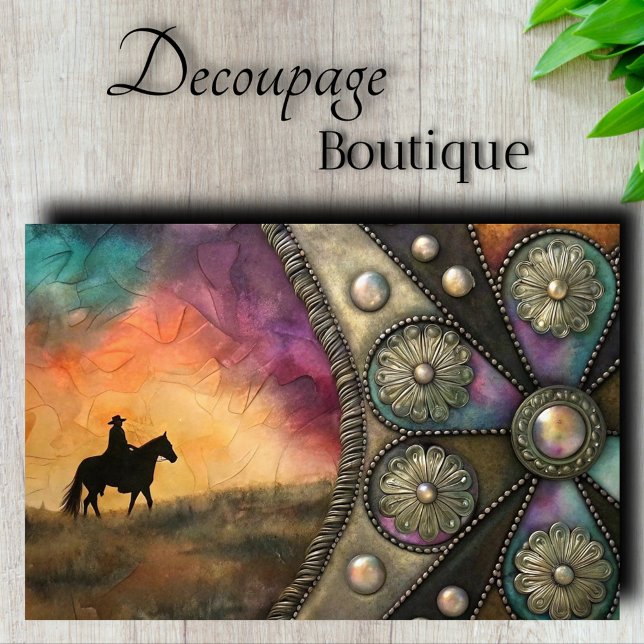 Western Conchos Decoupage Tissue Paper (Western Conchos Decoupage Tissue Paper)