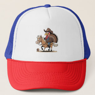 Western Cooked Turkey Thanksgiving Cowboy Cowgirl Trucker Hat