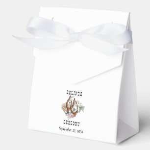 Western Country Cowboy Boho Cow Skull Wedding Favour Box