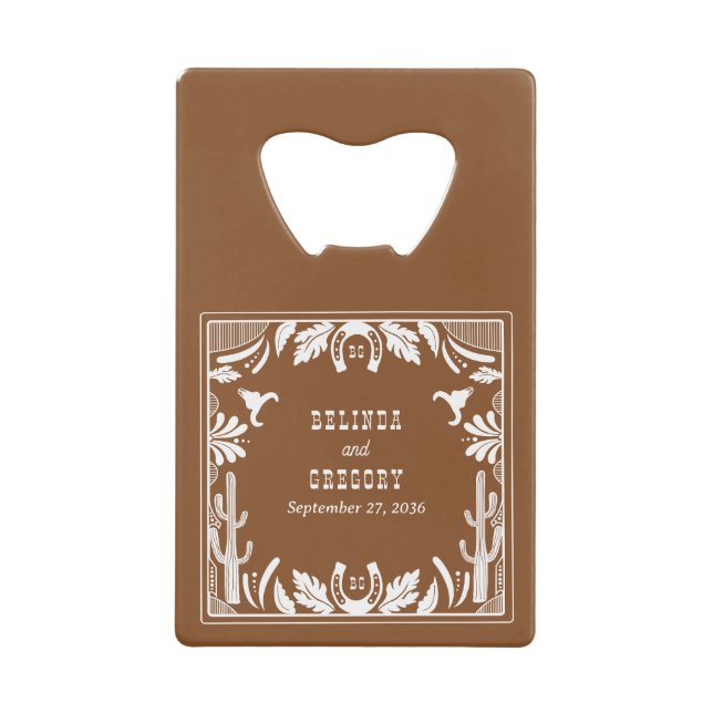 Western Country Cowboy Rustic Wedding  (Front)