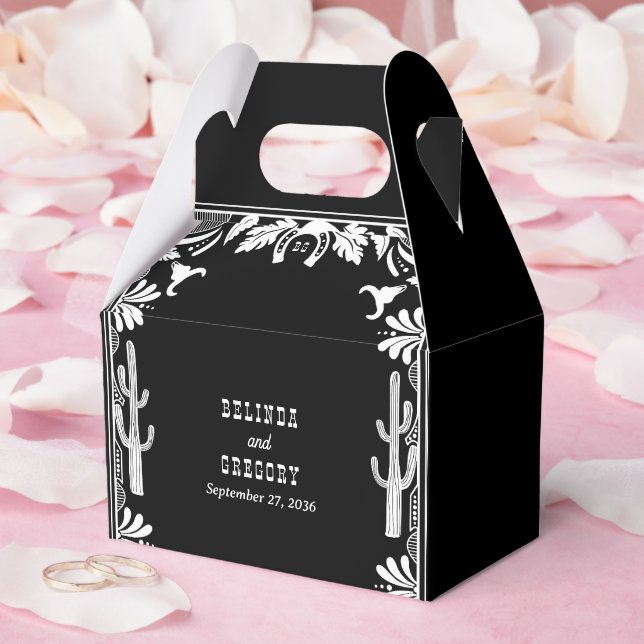 Western Country Cowboy Rustic Wedding Welcome Favour Box (Wedding)