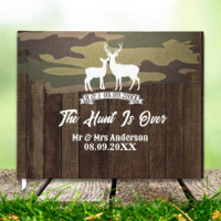 Western Country Deer The Hunt Is Over Wedding 