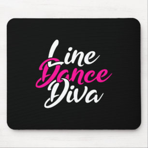 Western Country Line Dancing Diva Women Gift Line Mouse Pad