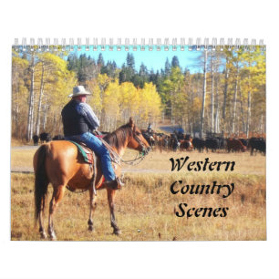 Western Country Scenes Calendar