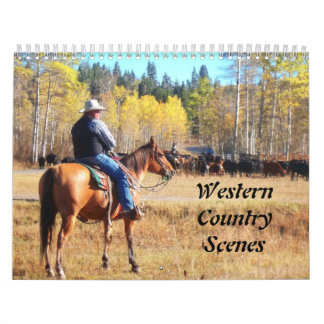 Western Country Scenes Calendar