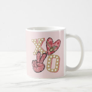 Western Country Xoxo Hugs and Kisses Coffee Mug