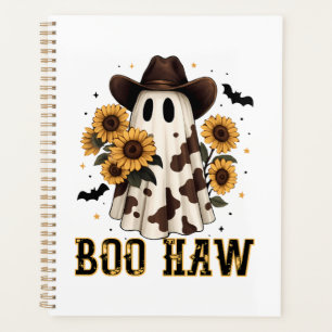 Western Cow Spot Spooky Ghost Boo Haw Planner