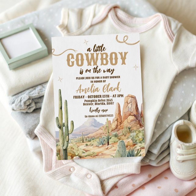 Western Cowboy Baby Shower Invite (Creator Uploaded)