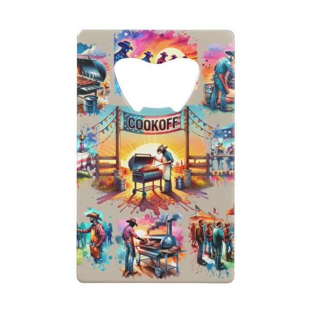 Western Cowboy BBQ Cookoff Scenes 1  (Back)