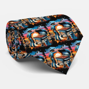Western Cowboy BBQ Pit and Cook Tie