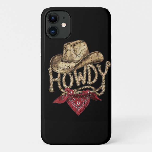 Western Cowboy Birthday Party  Case-Mate iPhone Case (Back)