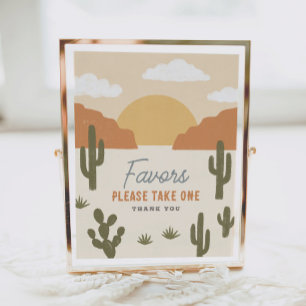 Western Cowboy Birthday Party Favours Sign