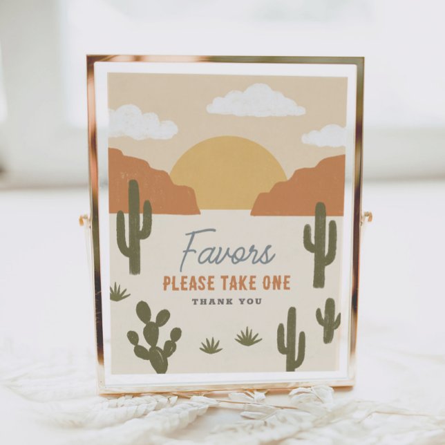 Western Cowboy Birthday Party Favours Sign (Creator Uploaded)