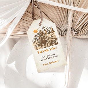  Western Cowboy Birthday Party  Gift Tags