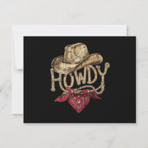 Western Cowboy Birthday Party Invitation