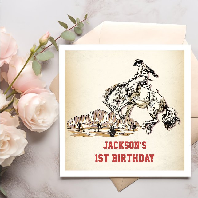 Western Cowboy Birthday Party  Napkins (Creator Uploaded)