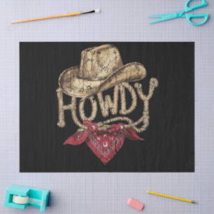 Western Cowboy Birthday Party Tissue Paper