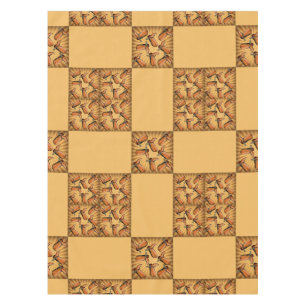 Western Cowboy Boot Block Design  Table Cloth