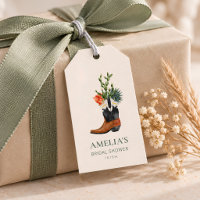 Western Cowboy Boot Cactus Bridal Shower Custom